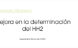 Mejora en la determinacin del HH2