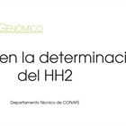 Mejora en la determinacin del HH2