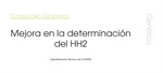 Mejora en la determinacin del HH2