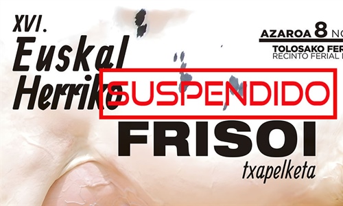 Se suspende el XVI Concurso de Ganado Frisn Euskal Herria 2025