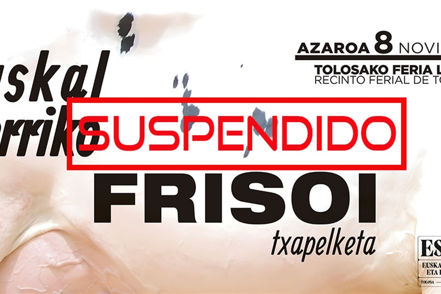 Se suspende el XVI Concurso de Ganado Frisn Euskal Herria 2025