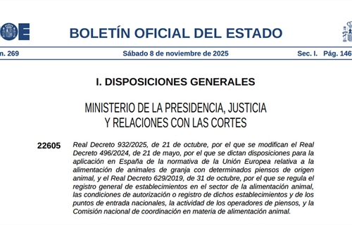 El Gobierno actualiza la normativa sobre el uso de protenas animales...