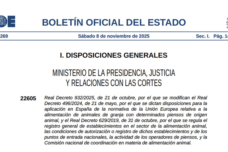 El Gobierno actualiza la normativa sobre el uso de prote�nas animales...