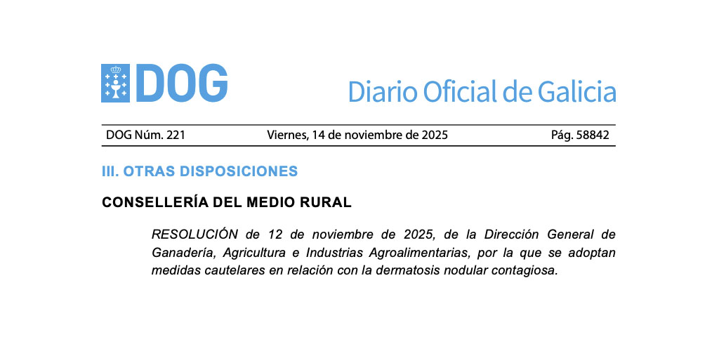 Galicia mantiene la suspensin de ferias y concursos de ganado frente a...