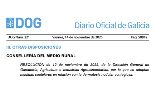 Galicia mantiene la suspensi�n de ferias y concursos de ganado frente a...