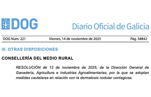 Galicia mantiene la suspensin de ferias y concursos de ganado frente a...