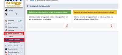 Ya est�n disponibles en SINBAD los informes de �ndices gen�ticos de las ganader�as de raza frisona