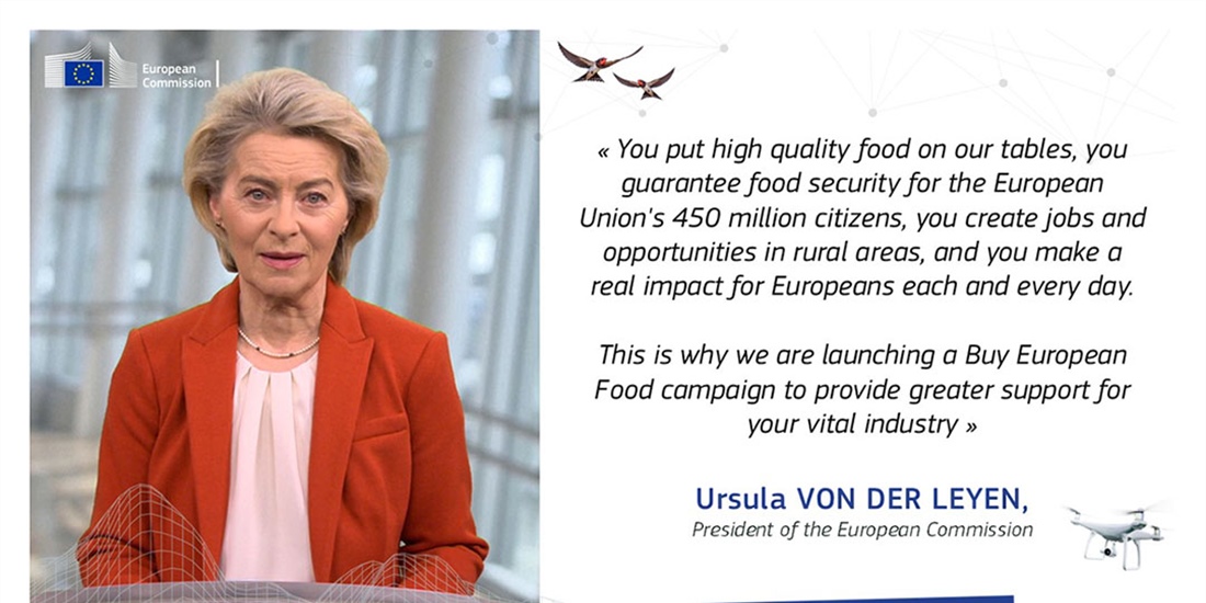 Von der Leyen da un mensaje de apoyo al campo antes de la protesta del...