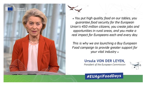 Von der Leyen da un mensaje de apoyo al campo antes de la protesta del...