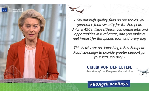 Von der Leyen da un mensaje de apoyo al campo antes de la protesta del...