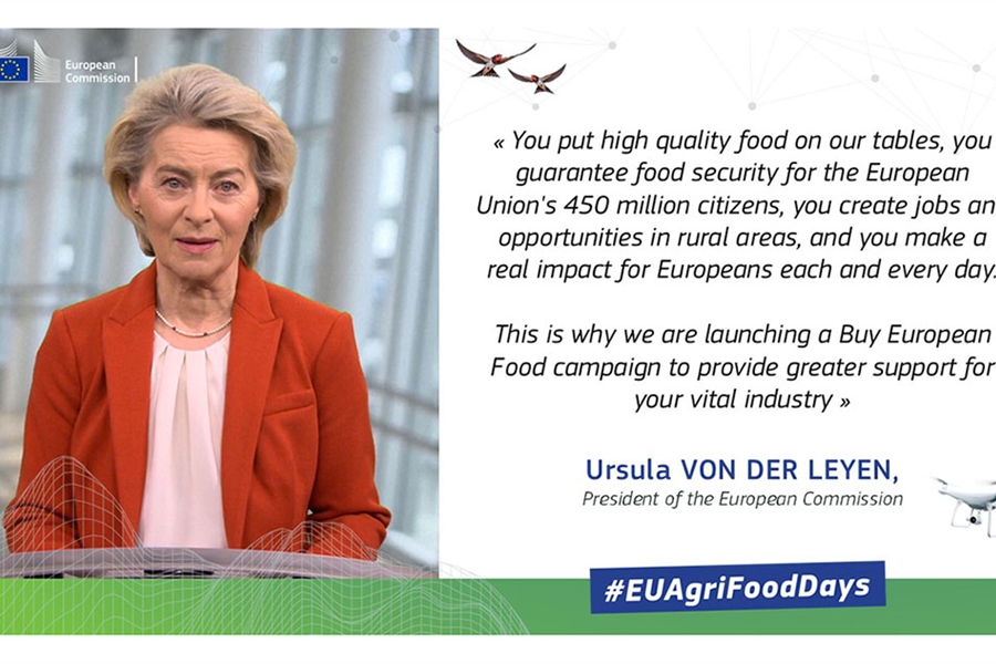 Von der Leyen da un mensaje de apoyo al campo antes de la protesta del...