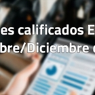 Animales calificados EX y MB en noviembre y diciembre de 2025