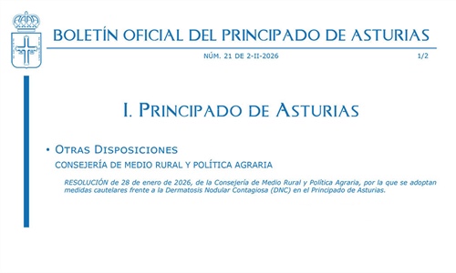 Asturias ampl�a hasta el 29 de marzo la suspensi�n del mercado nacional...