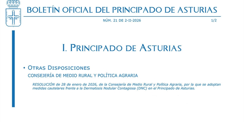 Asturias ampl�a hasta el 29 de marzo la suspensi�n del mercado nacional de La Pola Siero para frenar la dermatosis nodular contagiosa bovina