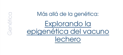 M�s all� de la gen�tica: Explorando la epigen�tica del vacuno lechero