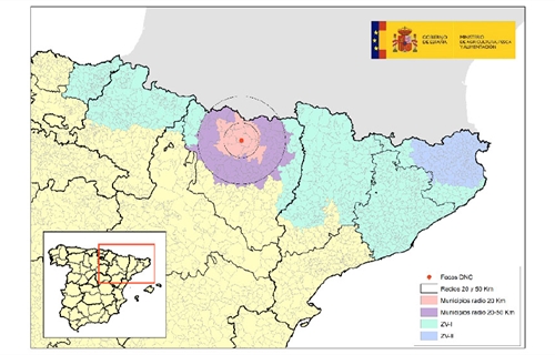 Actualizaci�n de la situaci�n epidemiol�gica de la Dermatosis Nodular...
