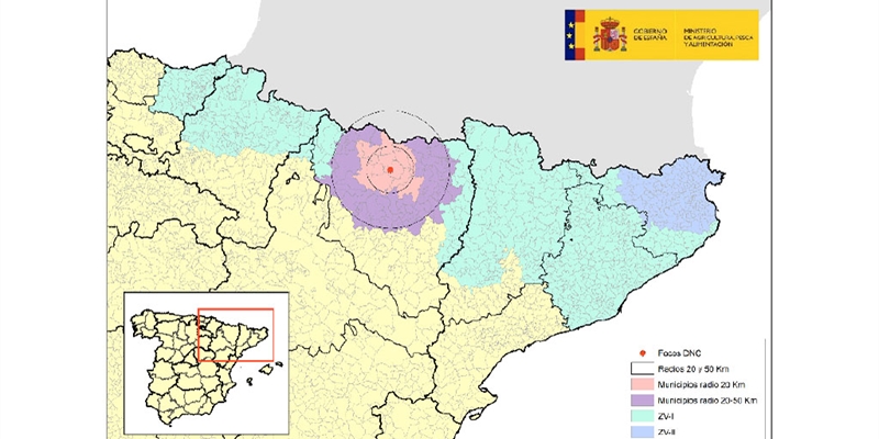 Actualizaci�n de la situaci�n epidemiol�gica de la Dermatosis Nodular Contagiosa en Espa�a (03/03/2026)