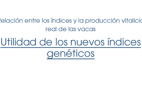 Utilidad de los nuevos �ndices gen�ticos
