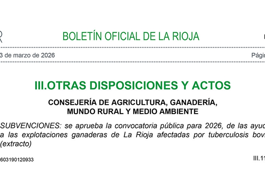 El Gobierno riojano dedica 60.000 euros a ayudas para ganado afectado...