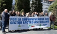 Ganaderos claman en Oviedo por la supervivencia del sector l�cteo asturiano