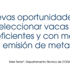 Nuevas oportunidades para seleccionar vacas m�s eficientes y con menor emisi�n de metano