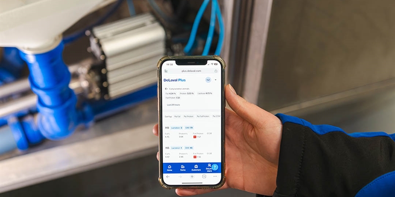 Consultar la composici�n de la leche en cada orde�o en el DeLaval VMS� V300 ser� posible