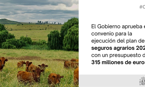 Luz verde al convenio para el plan de seguros agrarios 2026, con un...