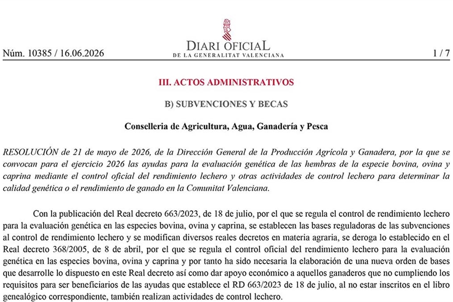 La Comunidad Valenciana destina 54.000 euros a mejorar la calidad y el...