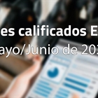 Animales calificados EX y MB en mayo y junio de 2026