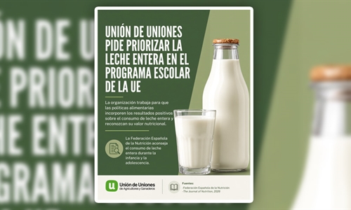 Uni�n de Uniones invita al consumo de leche entera e impulsa su...