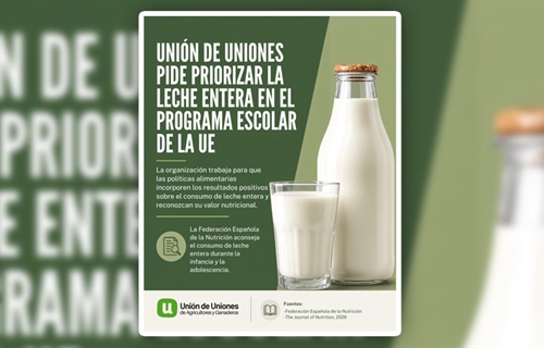Uni�n de Uniones invita al consumo de leche entera e impulsa su...