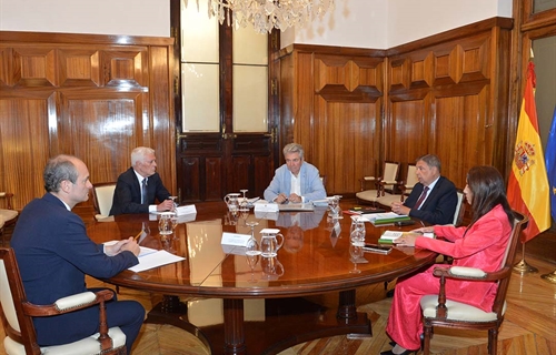 Luis Planas analiza con Agroseguro los da�os causados en el sector...