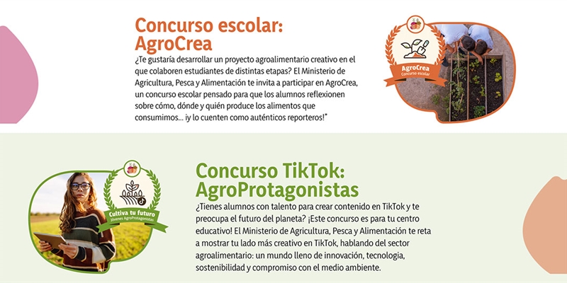 AgroCrea y AgroProtagonistas, dos concursos para acercar la agricultura y la ganader�a a los j�venes
