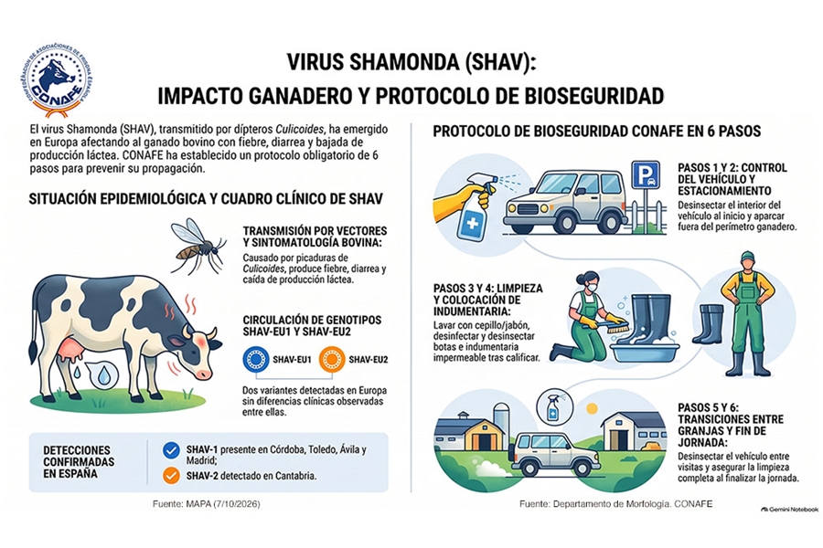 Medidas biohigi�nicas de CONAFE frente al virus Shamonda