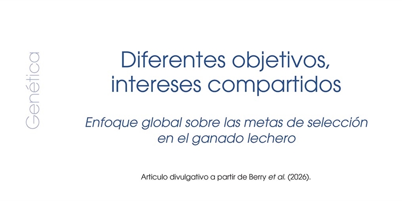 Diferentes objetivos, intereses compartidos: Enfoque global sobre las metas de selecci�n en el ganado lechero