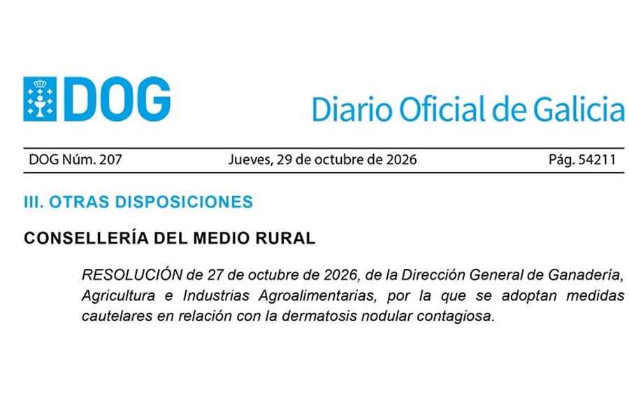 Galicia mantiene las medidas de prevenci�n frente a la dermatosis...