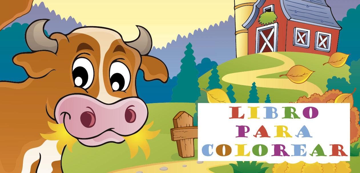 Cuaderno para colorear animales de granja