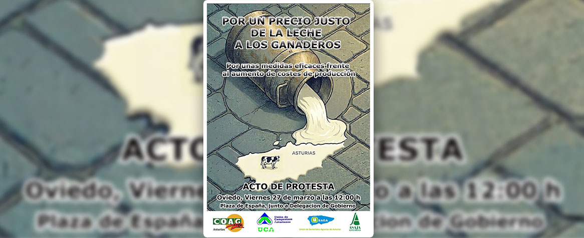 PRECIOS LÁCTEOS EN ALERTA: Protesta agraria en Asturias