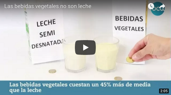 Las bebidas vegetales no son leche segn la OCU.